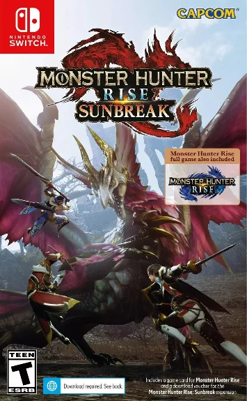 Monster Hunter Rise + Sunbreak Switch NSP XCI ROM-HelloRoms.com-Monster-hunter-rise-sunbreak-switch-nspxci-rom-featured-image